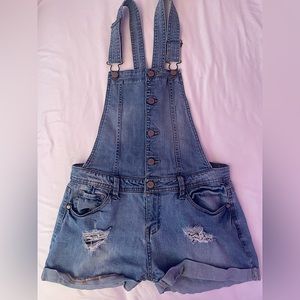 ~cute blue washed overalls ~